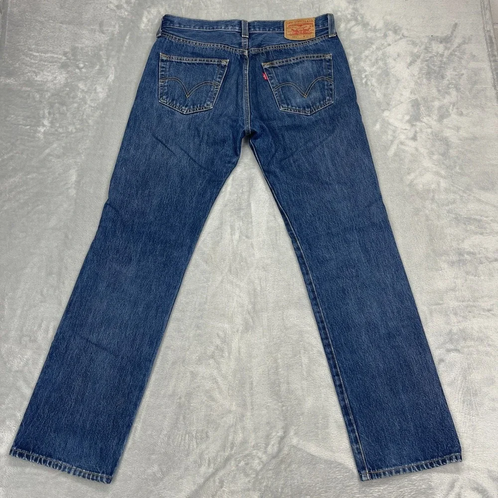 Vtg Levi's Jeans Mens 33x32 Blue 501 Original Fit Straight Leg Button Fly Y2k